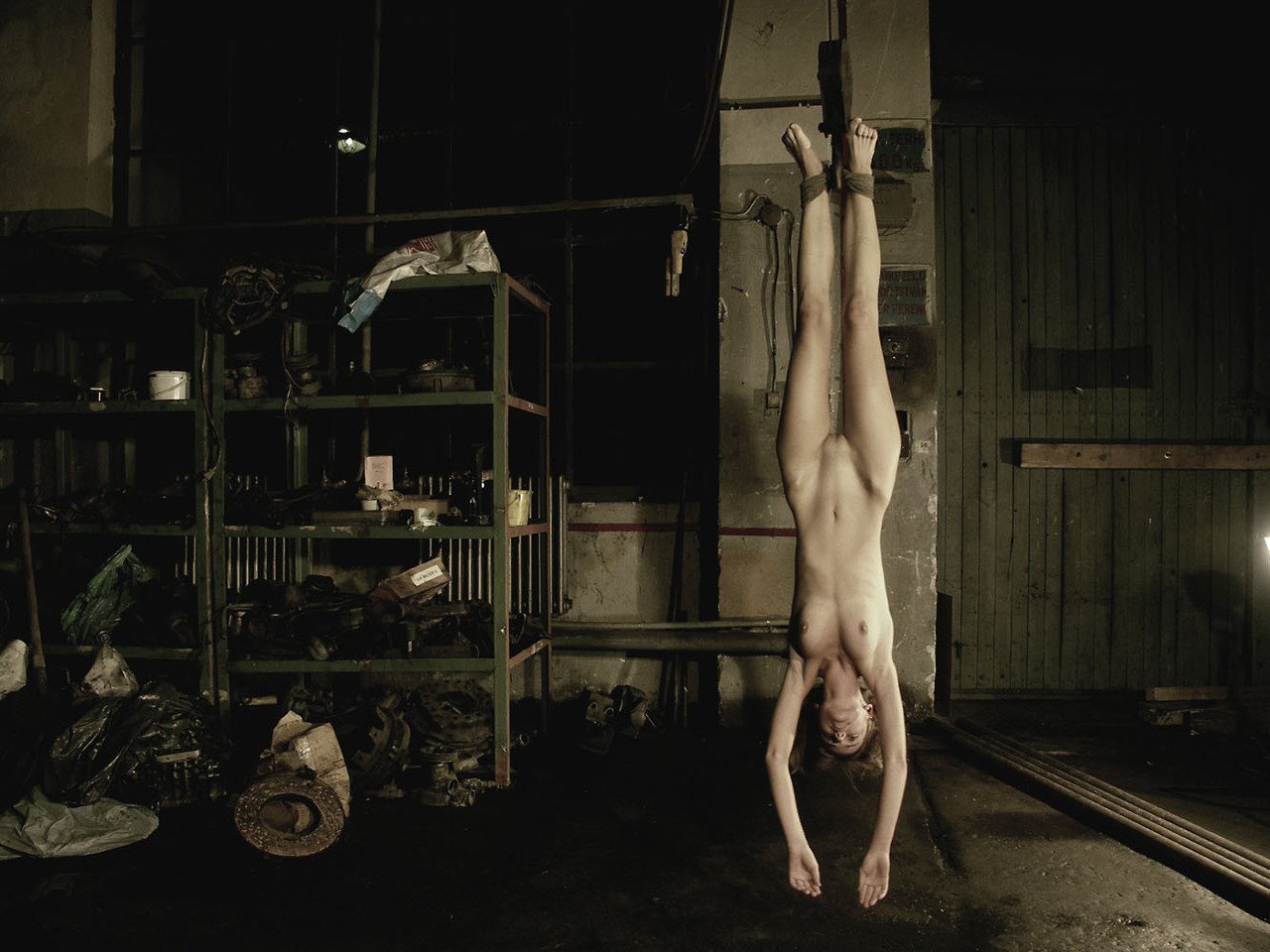 Hanging Upside Down Nude Photos