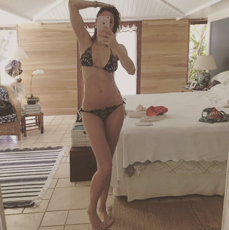 Ekaterina Klimova in a swimsuit