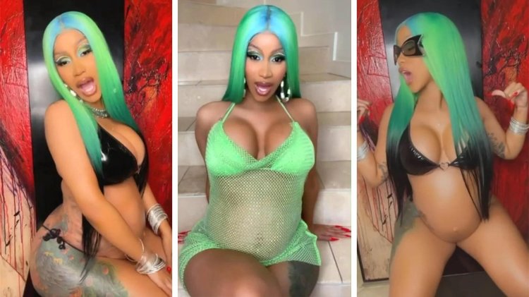 Rapper Cardi Bi naked