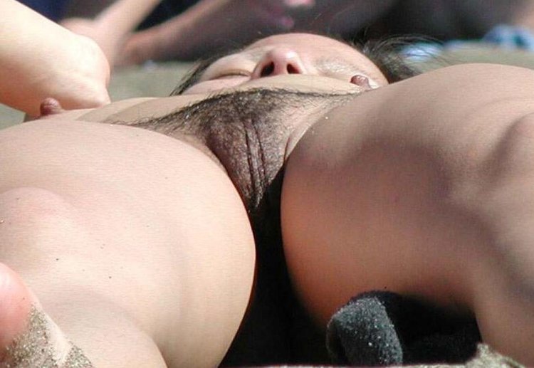 Porn on a nudic beach