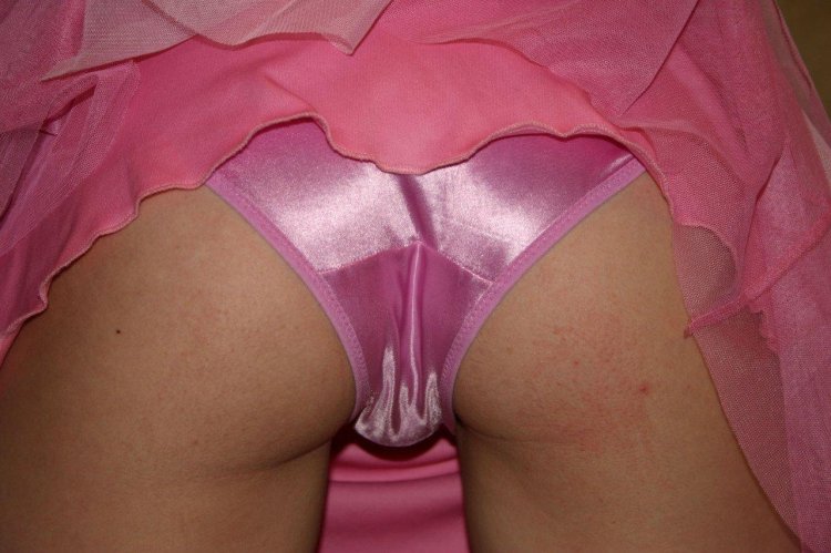 Naked women in silk panties