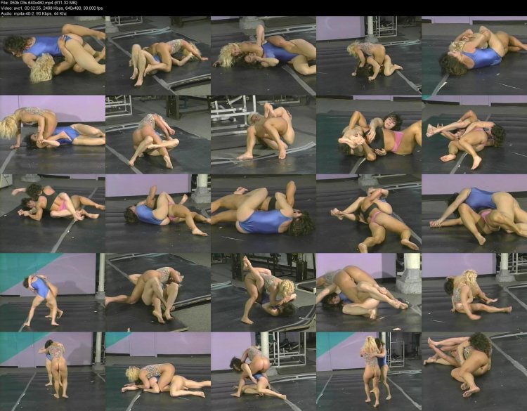 Naked resling black women