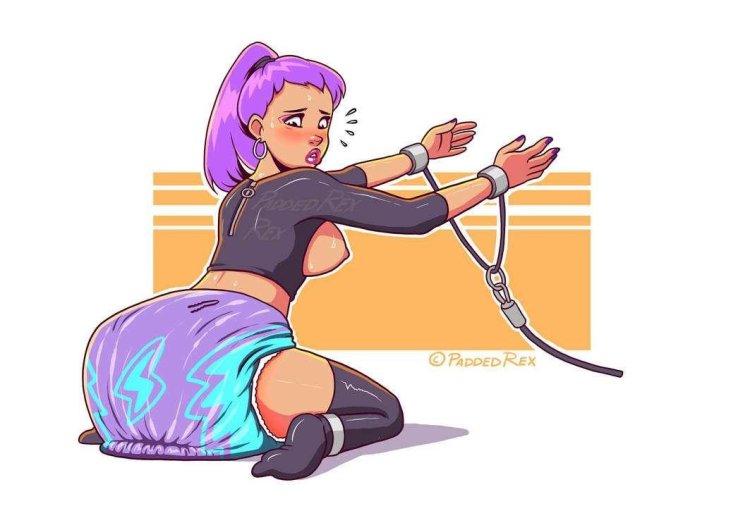 Furry in diapers Bondage BDSM