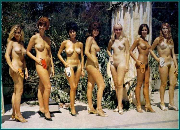 Beauty contest of naked women