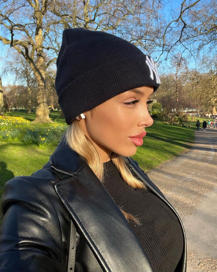 The girl is beautiful