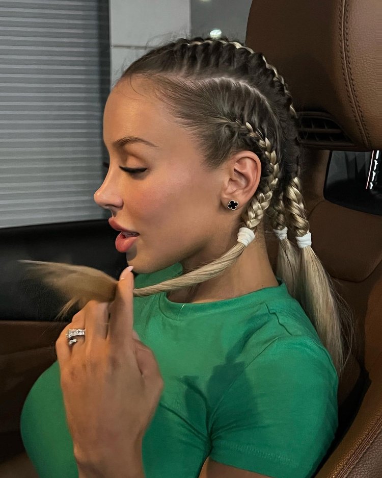 The girl is beautiful