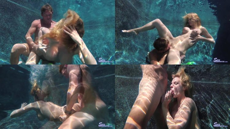 Saw in the pool under water