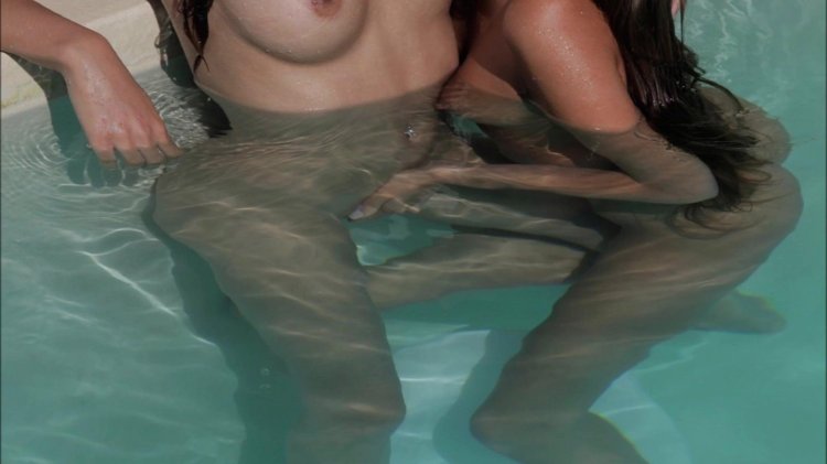 The girl sucked under water