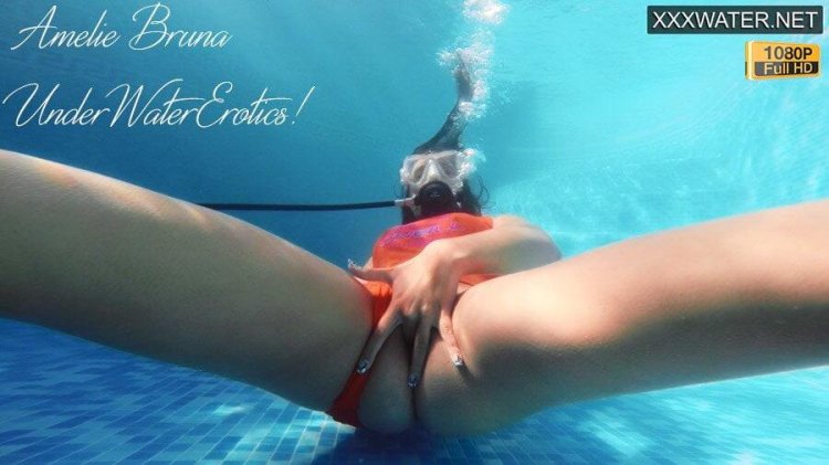 Naked boobs under water