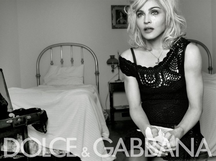 Madonna photo shoot Dolce Gabban