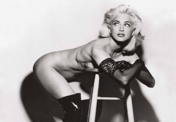 Naked Madonna on the highway