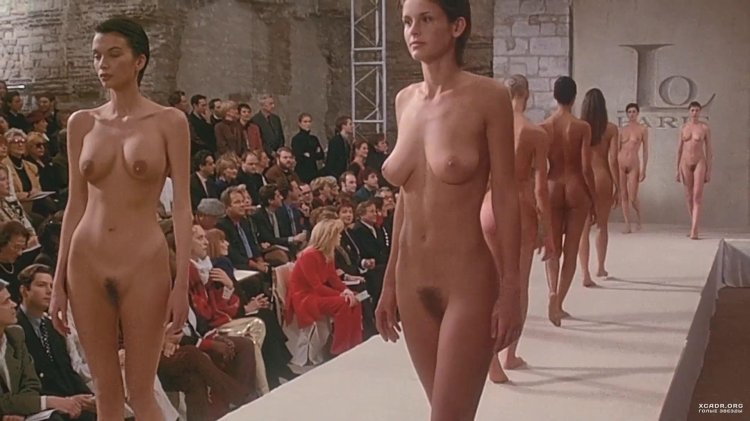 Fashion show of naked women
