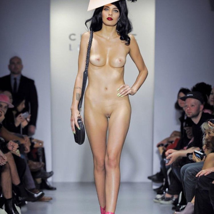 Naked on the catwalk