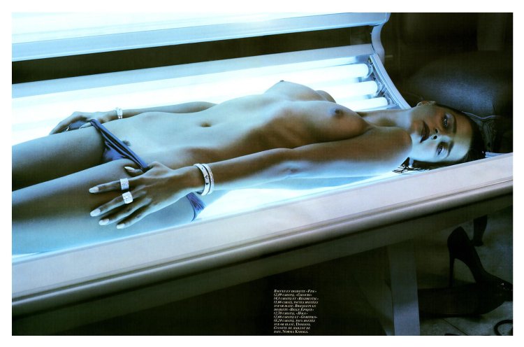 Girl in the solarium