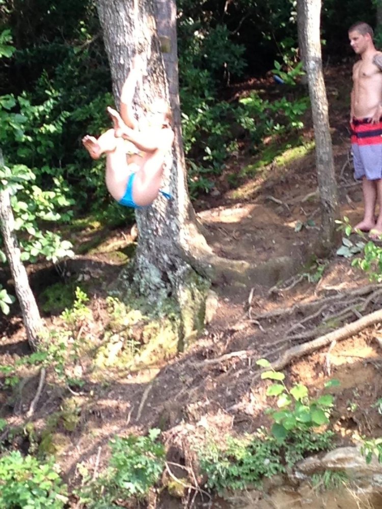 Tarzanka on the river