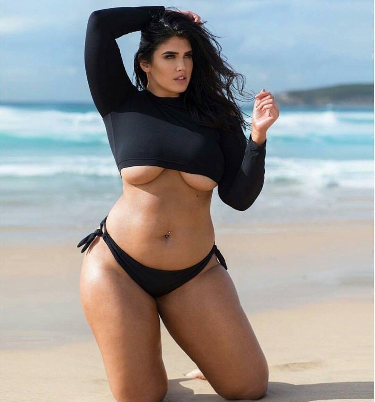 Girl with a lush form