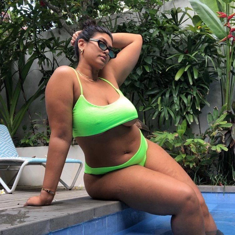Latisia Thomas in a swimsuit