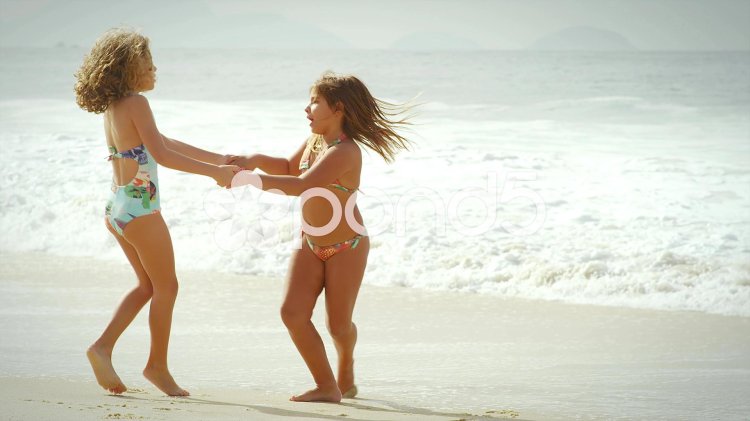 Children on the beach