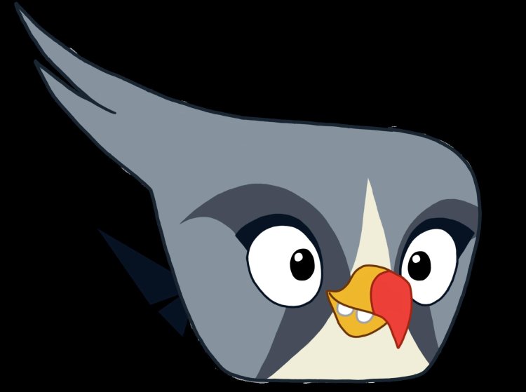 Gray bird from Engry Berdz