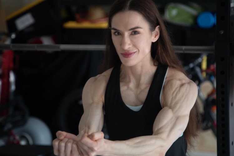 Beautiful pumped girl