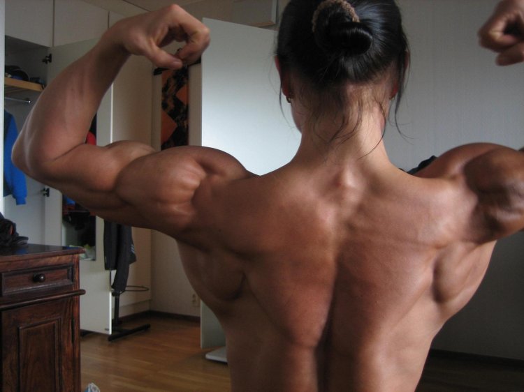 Inflated female back