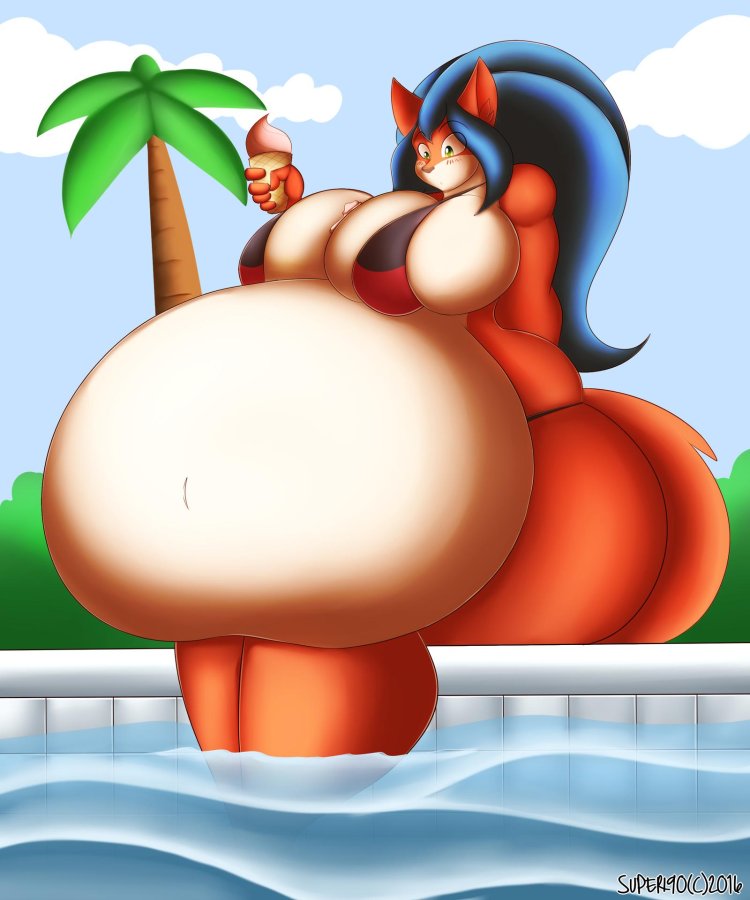 Furri with a big stomach