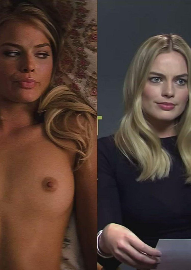 Naked actress Margot Robbie