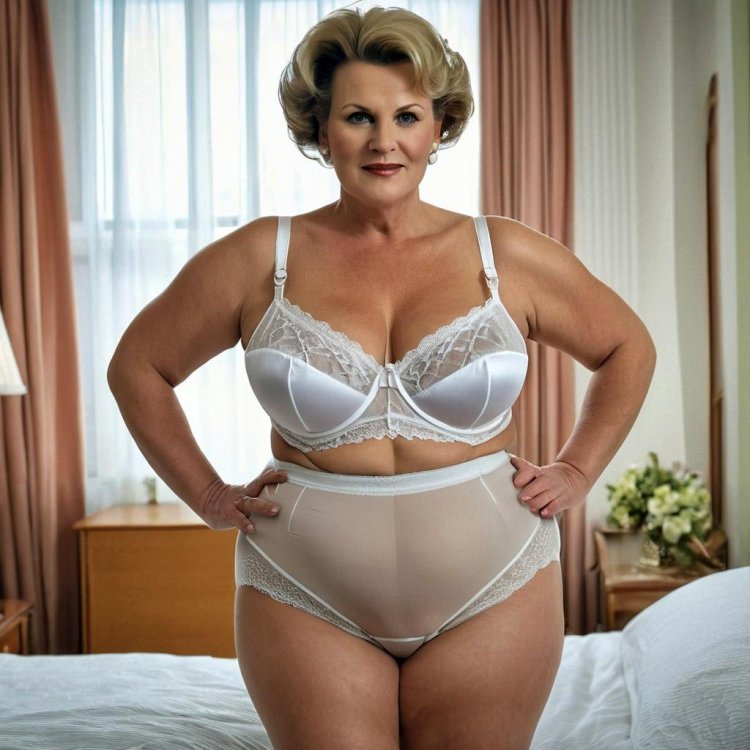 Beautiful old women in linen