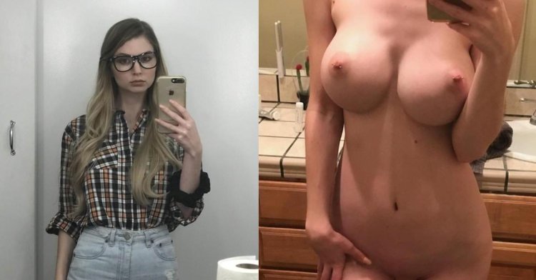 Selfies without private clothes