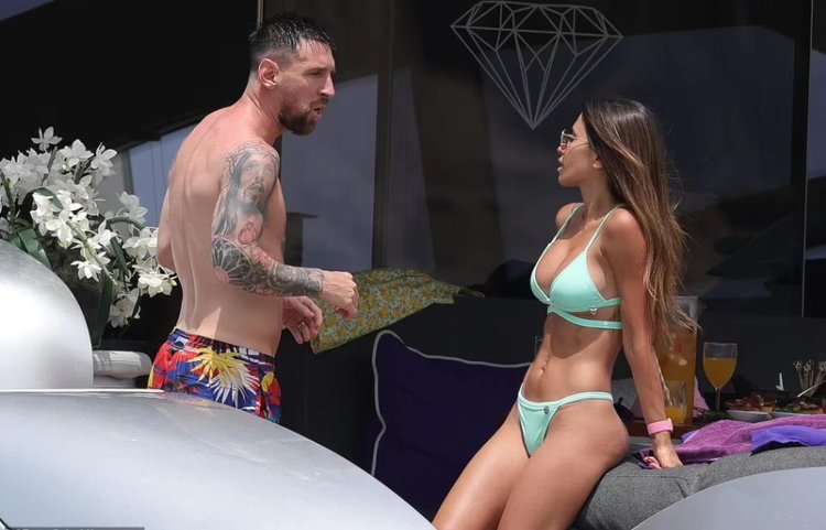 Antonella Rokuzzo and Messi