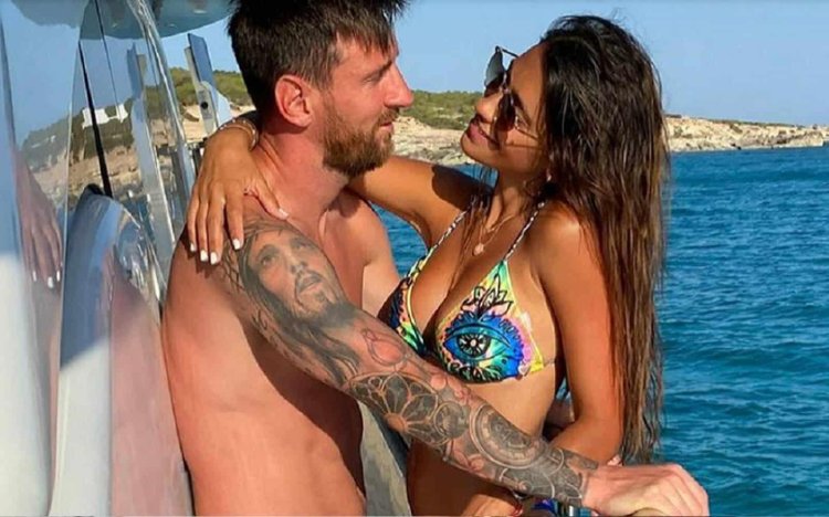 Antonella Rokuzzo and Messi