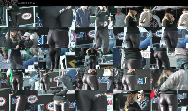 Women in transparent leggings