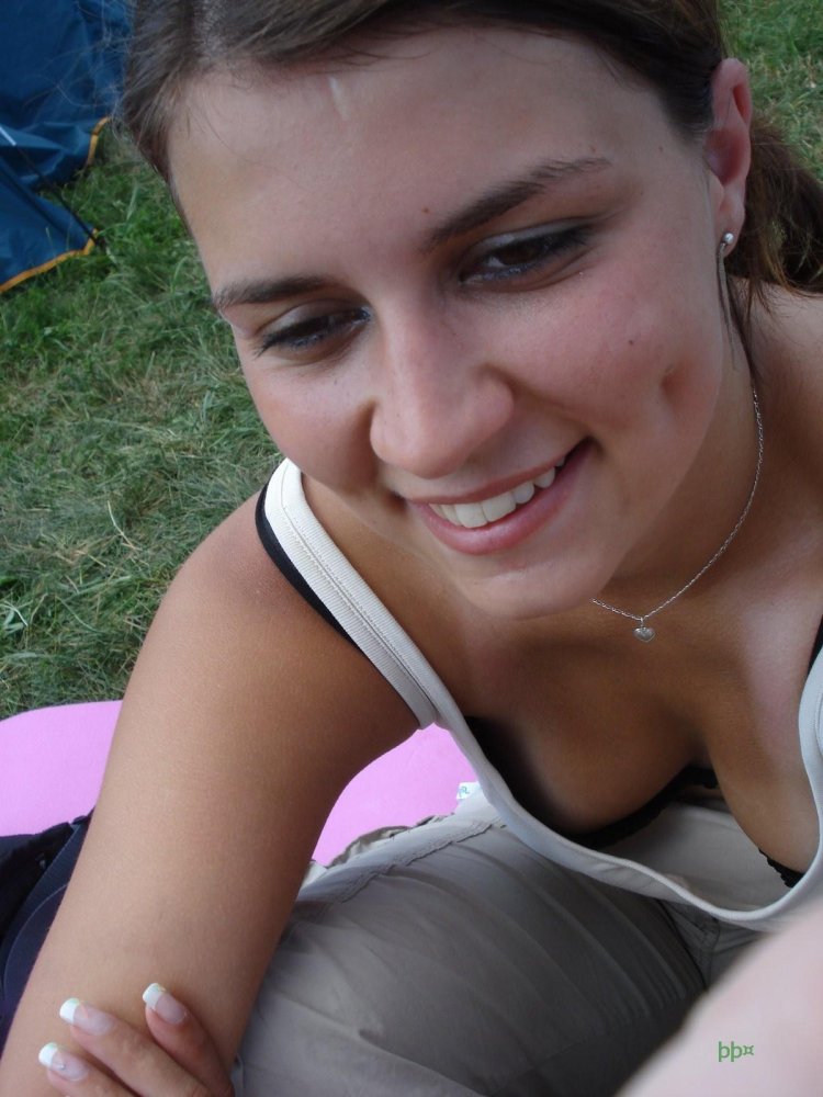 Young girls lit up breasts