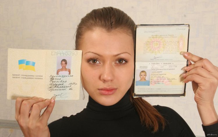 Girl with a passport