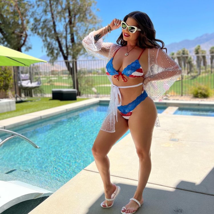 Figure in a swimsuit