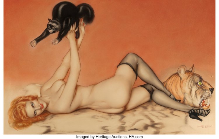 Pin-up erotic alberto Vargas