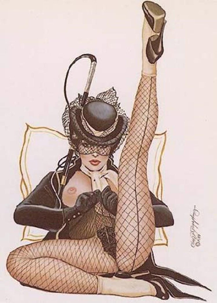 Erotic drawings of women