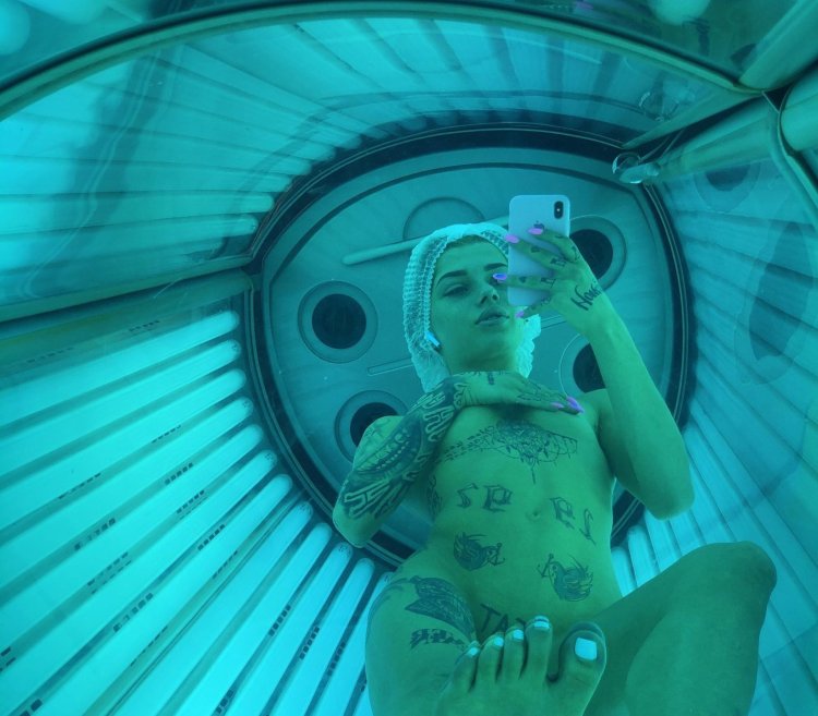 Girl in the solarium