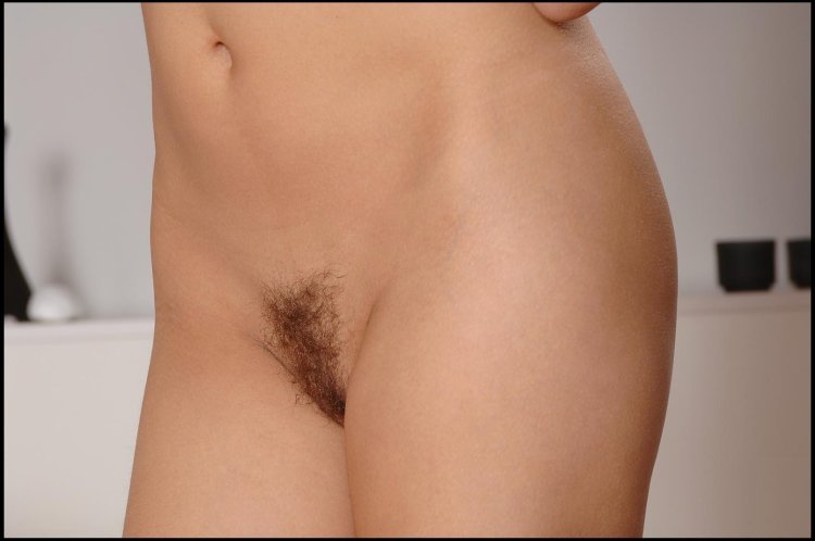 Beautiful shaved female pubis