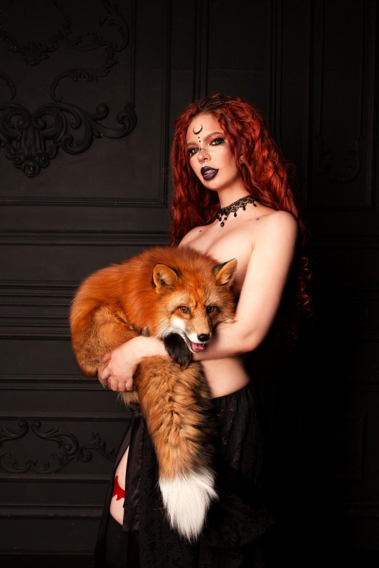 Photoshoot with a fox