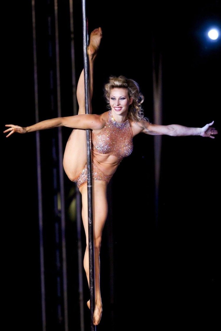 Naked circus gymnasts