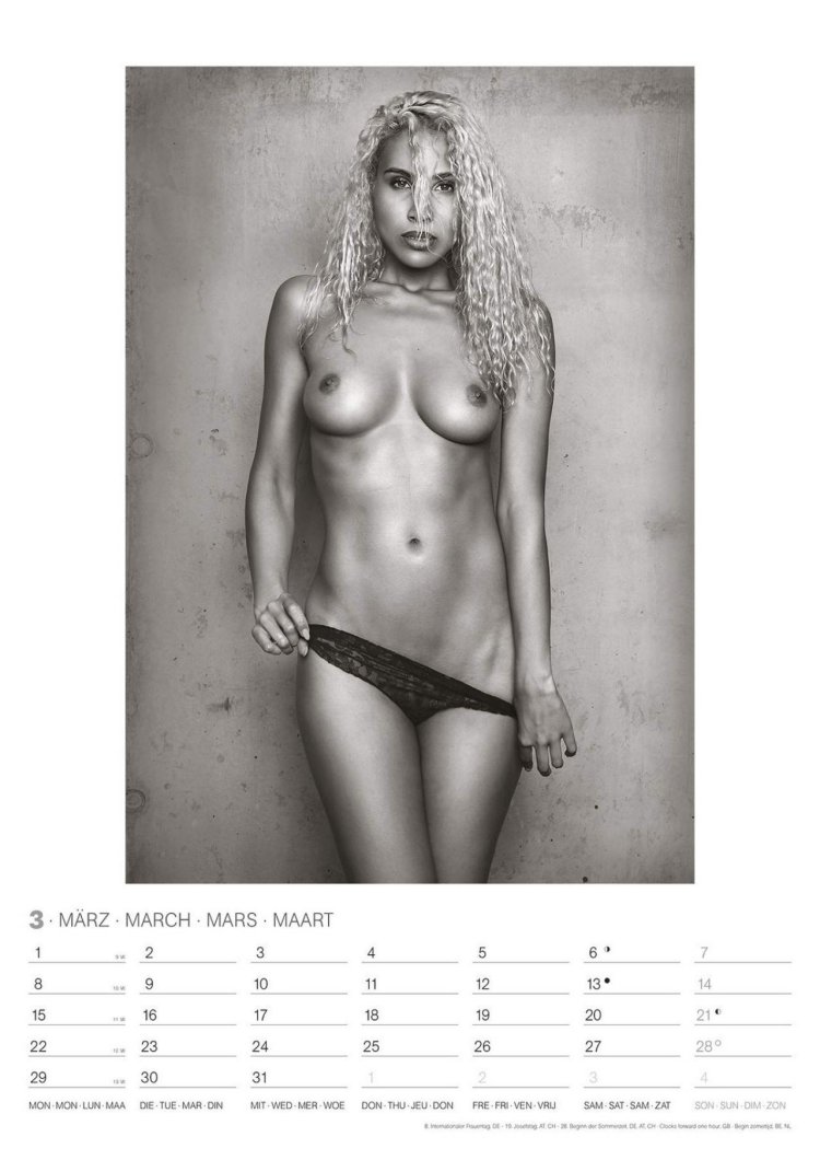Naked boobs on calendars