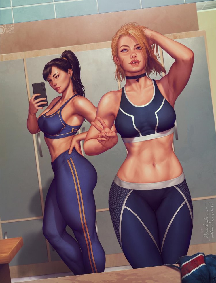 Sports girl art