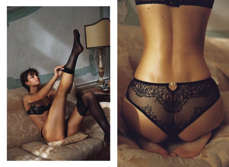 Maria Semkina in underwear