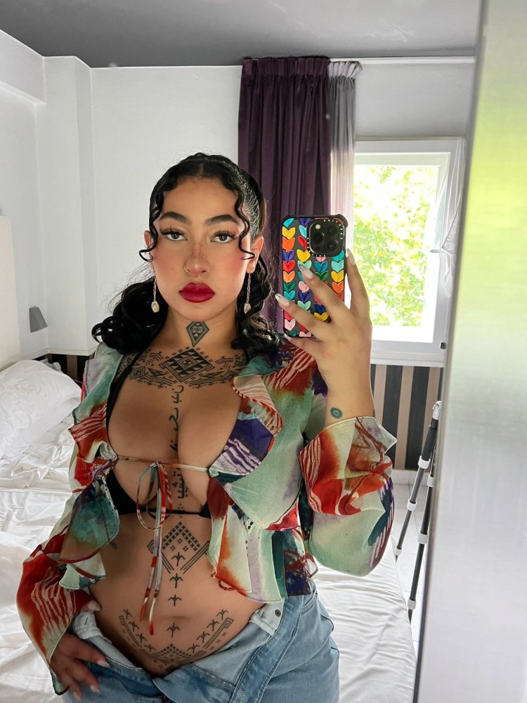 A woman with tattoos