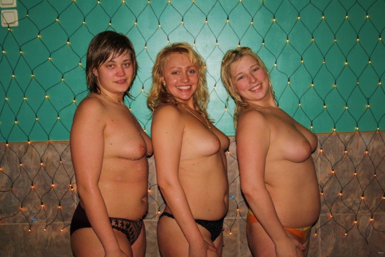 In the bathhouse nude