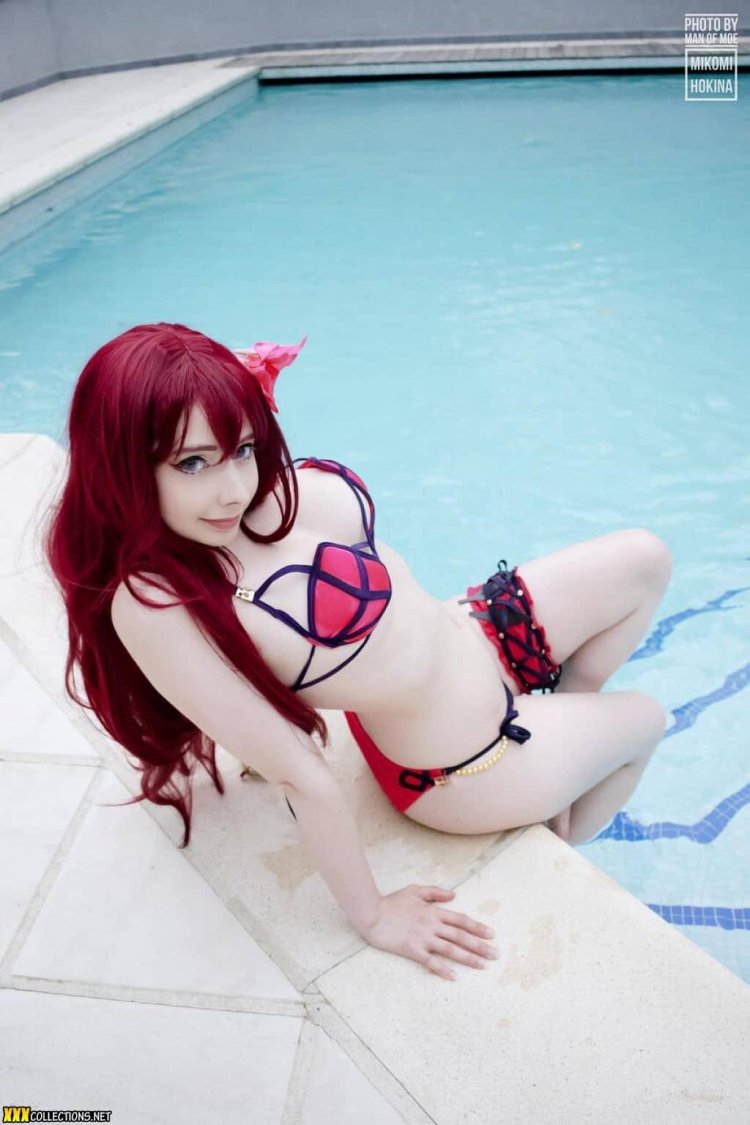 Cosplay in a swimsuit