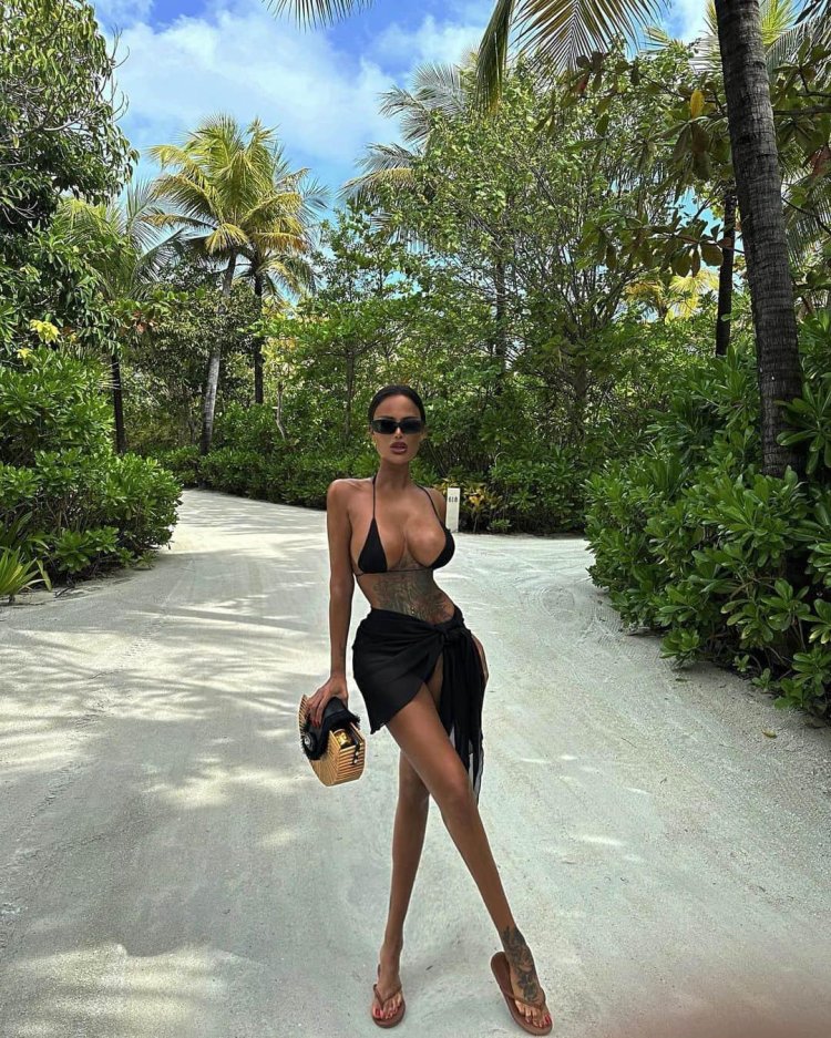 Girl in the Maldives