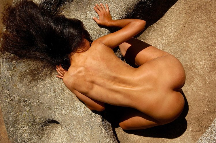 Beautiful back of the girl Erotic Skinny