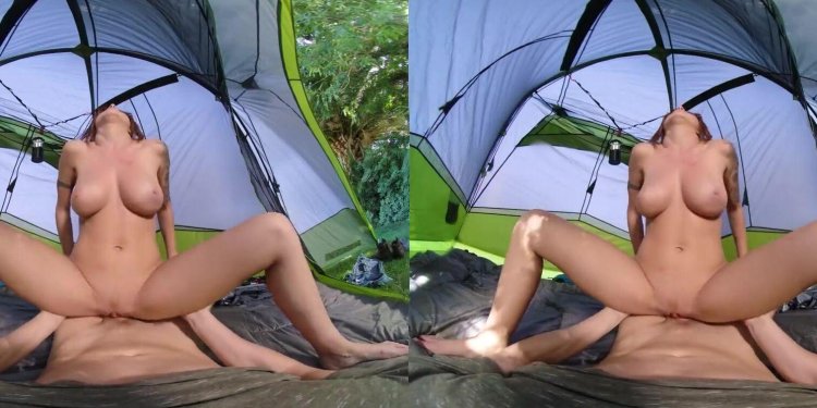 Naked girls in a tent